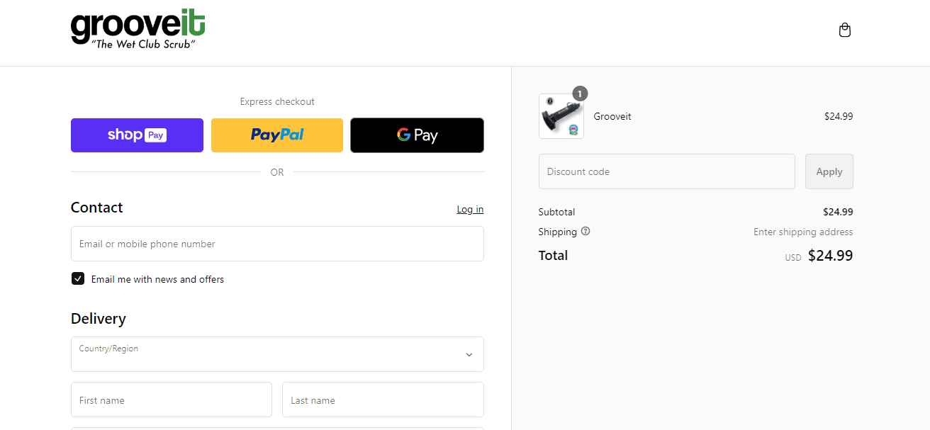 How to apply Grooveit coupon code